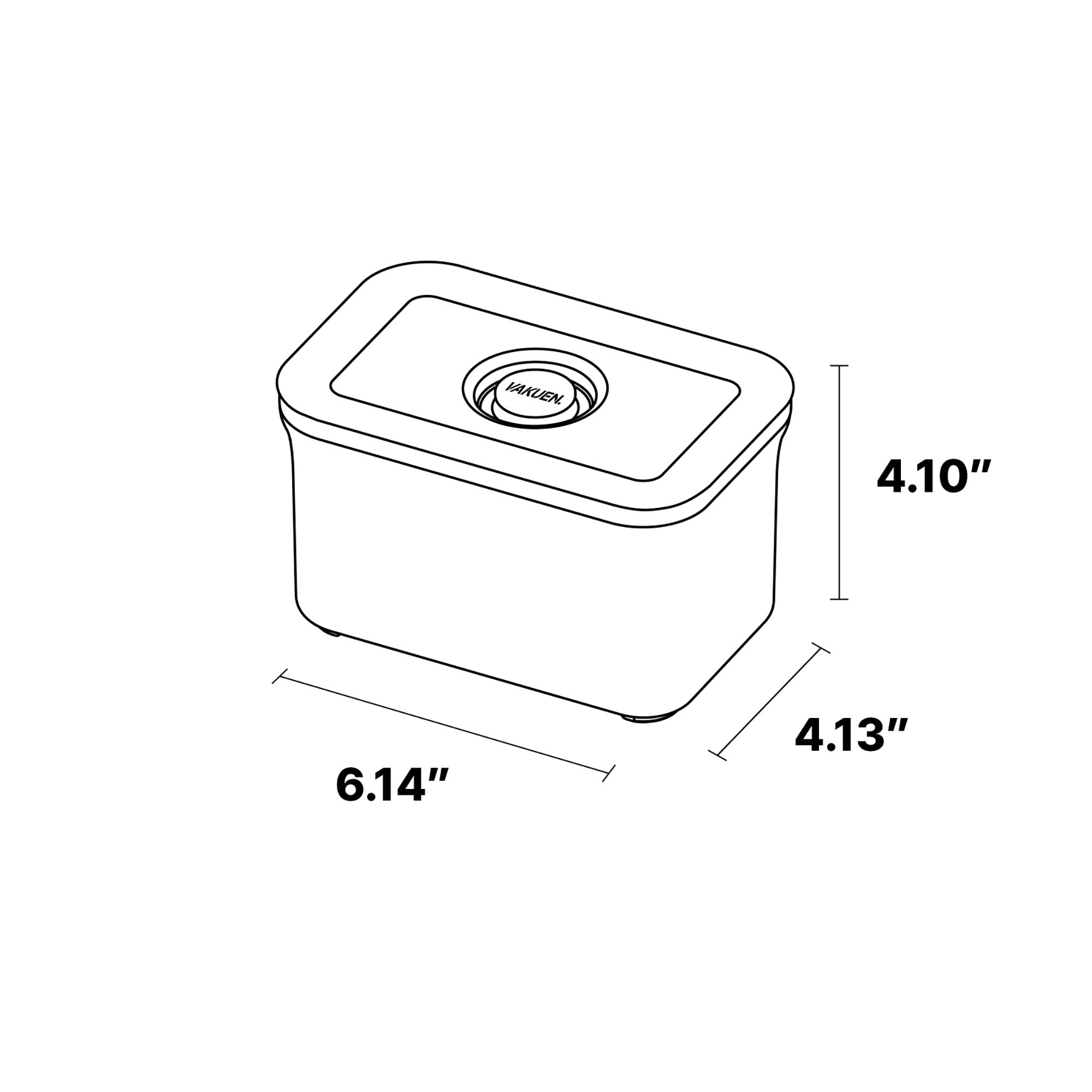 Vacuum Airtight Food Storage Container 1.06qt - 2pc