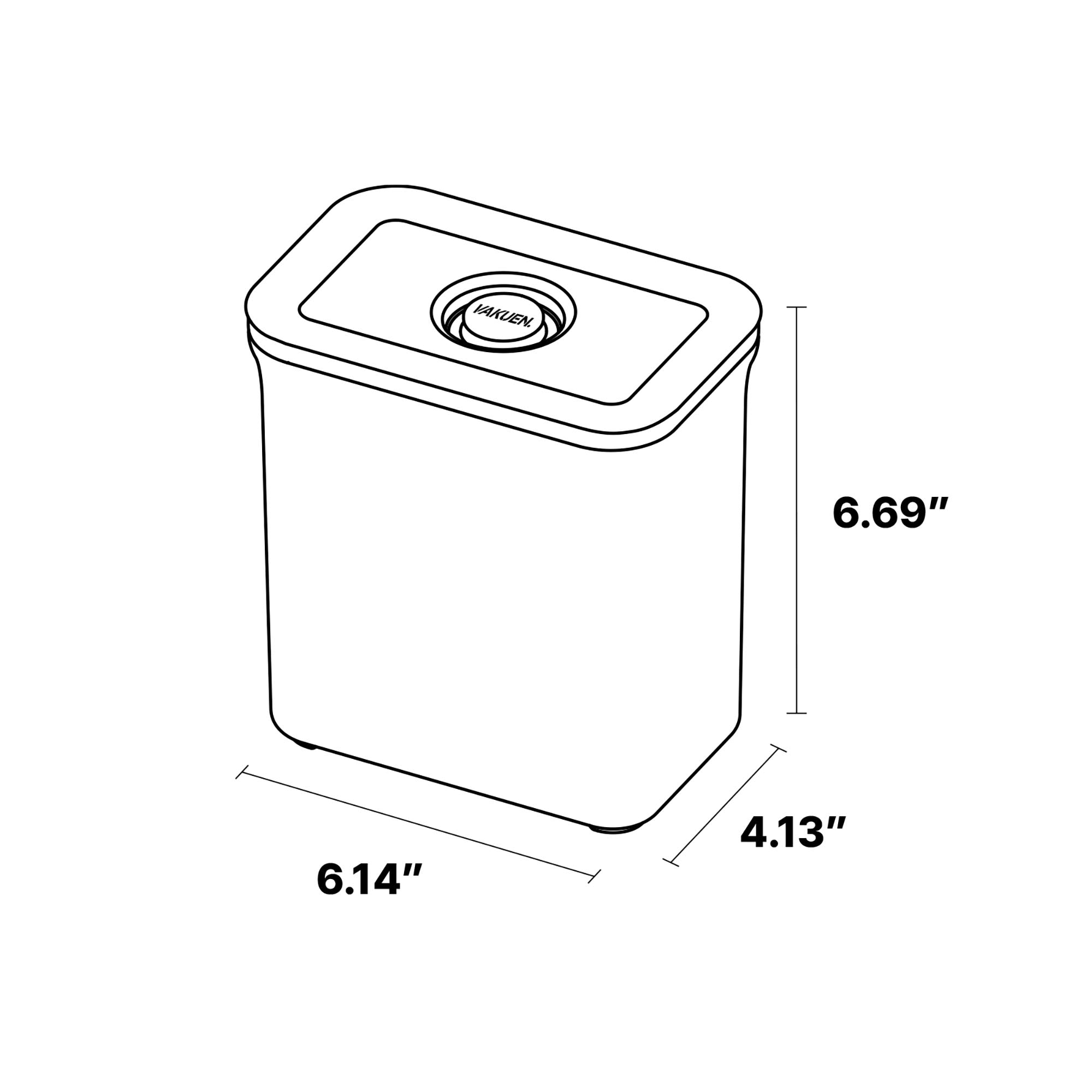 Vacuum Airtight Food Storage Container 2.11qt - 2pc